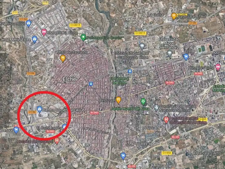 Außenansicht von Fabrik Grundstücke zum Verkauf in Elche / Elx