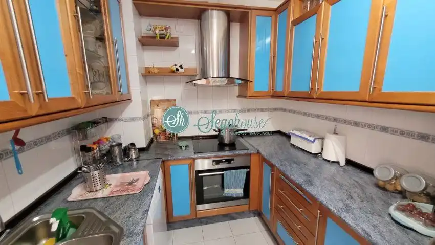 Kitchen of Flat for sale in Segovia  with Heating, Parquet flooring and Terrace