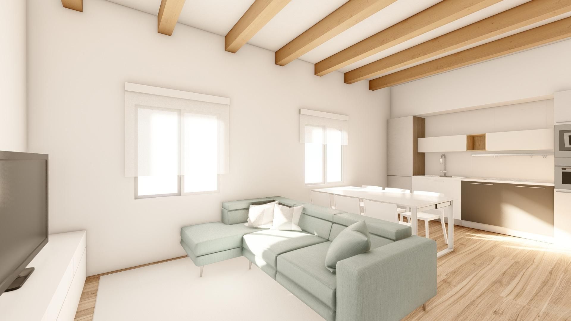 Living room of Flat for sale in  Cádiz Capital  with Air Conditioner and Terrace