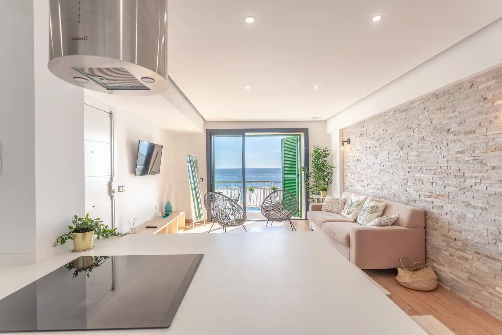 Sala de estar de Apartamento en venta en Manacor con Aire acondicionado, Amueblado y Balcón