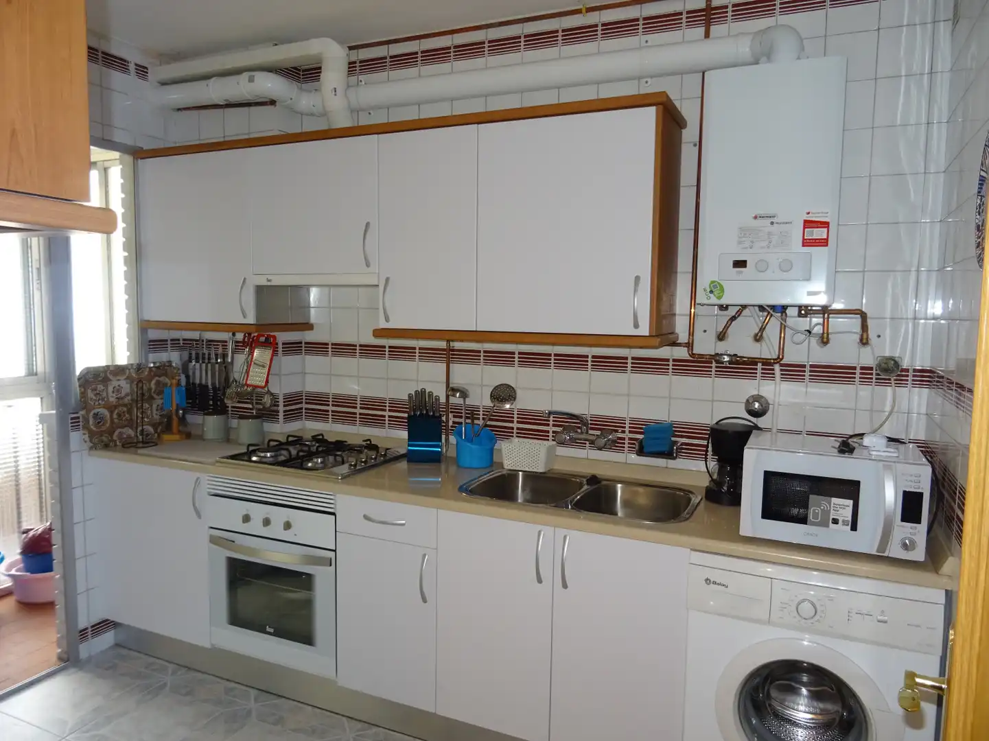 Kitchen of Flat for rent in Madrid  with Heating and Terrace