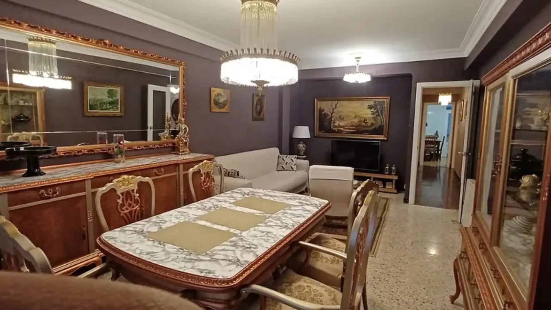 Dining room of Flat for sale in Ferrol  with Furnished