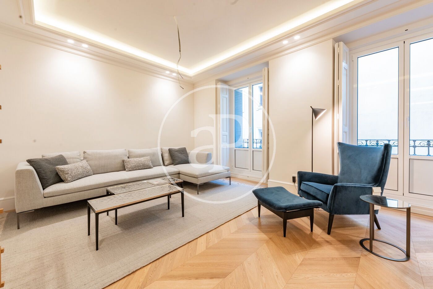 Sala d'estar de Pis en venda en  Madrid Capital amb Aire condicionat, Calefacció i Balcó