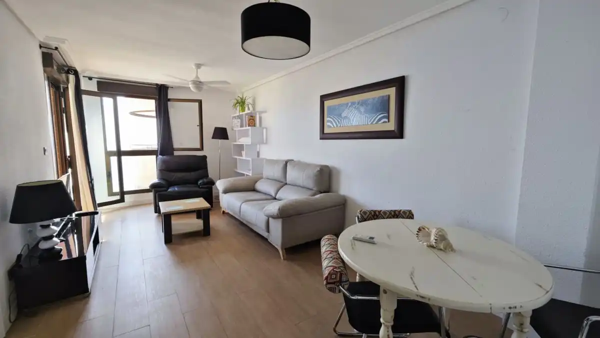 Living room of Flat for rent in Elche / Elx  with Air Conditioner, Heating and Parquet flooring