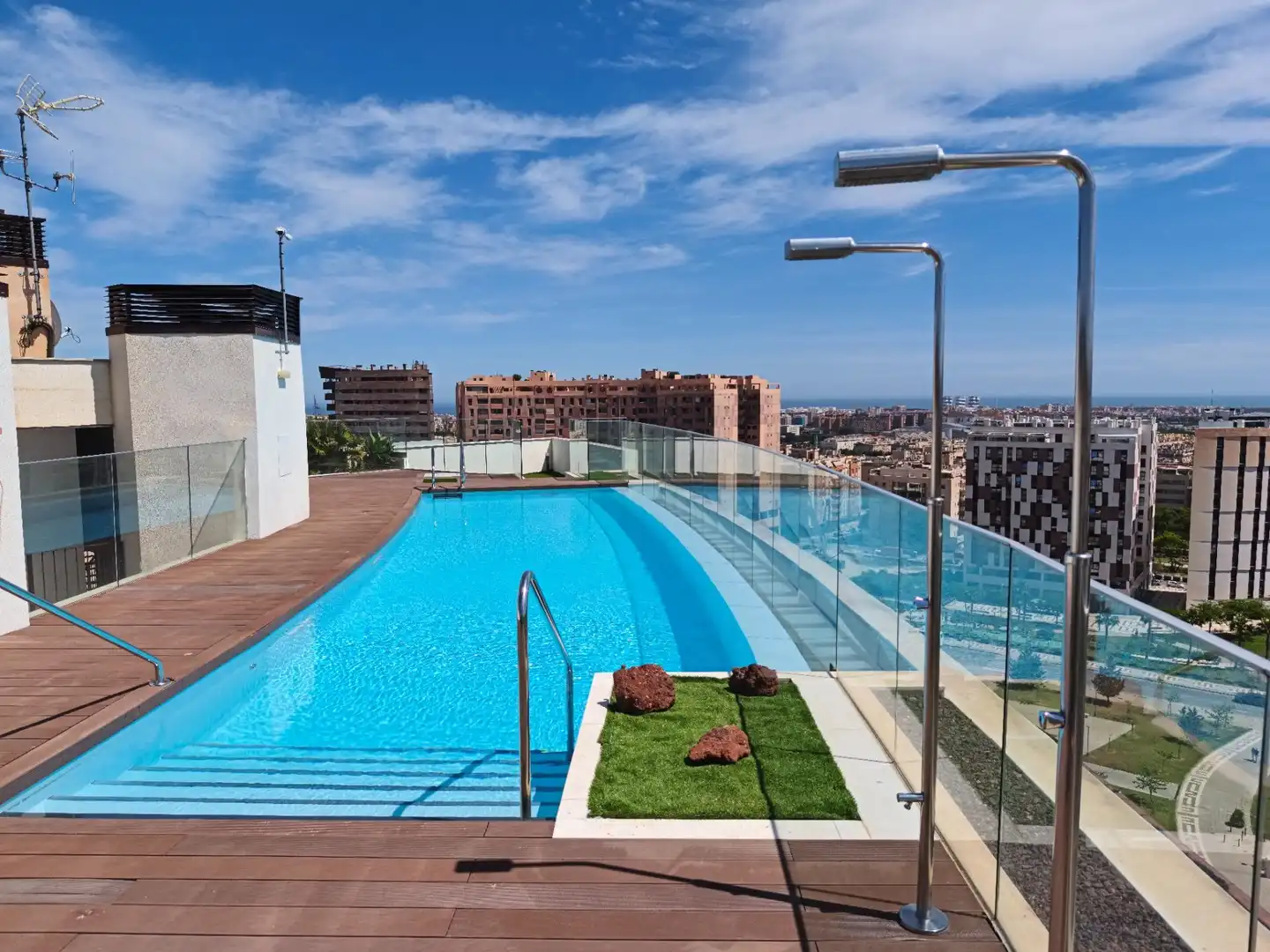 Piscina de Piso de alquiler en Málaga con Aire acondicionado, Calefacción y Terraza