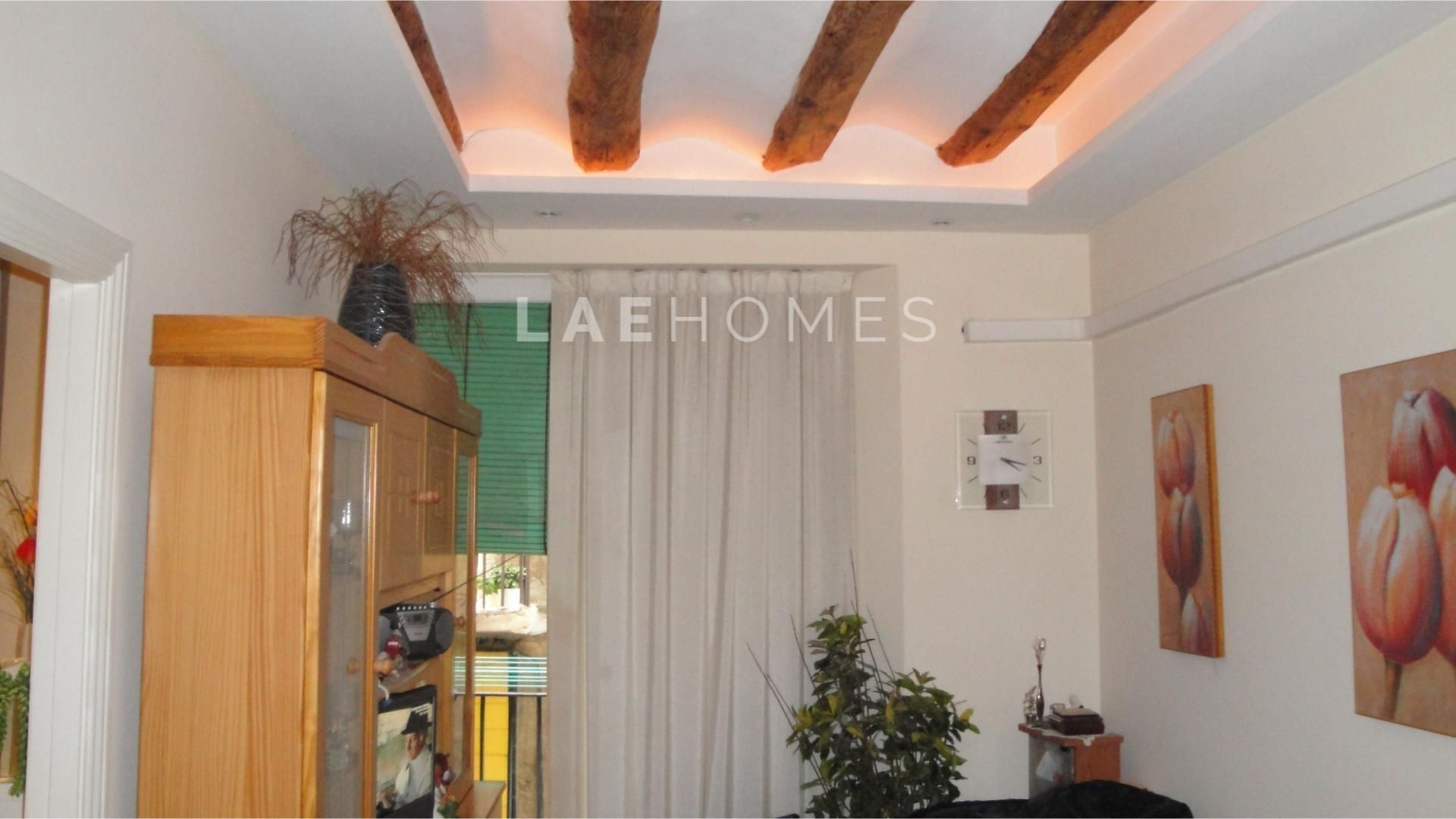 Sala d'estar de Apartament en venda en  Barcelona Capital amb Aire condicionat, Calefacció i Parquet