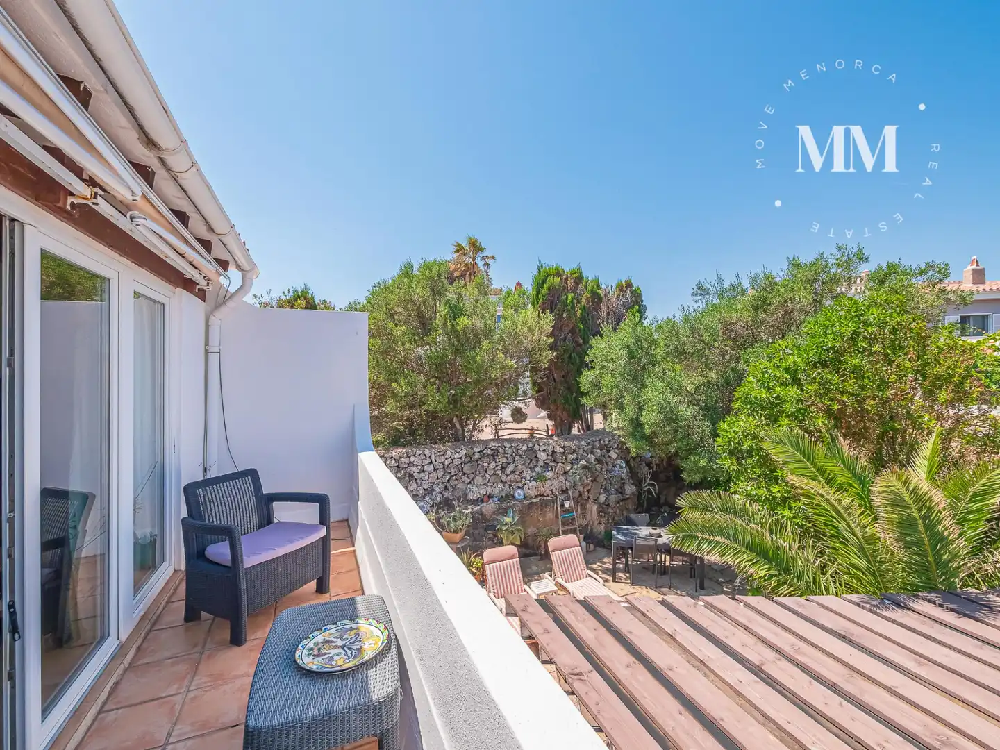 Terrassa de Casa o xalet en venda en Es Castell amb Aire condicionat, Calefacció i Jardí privat