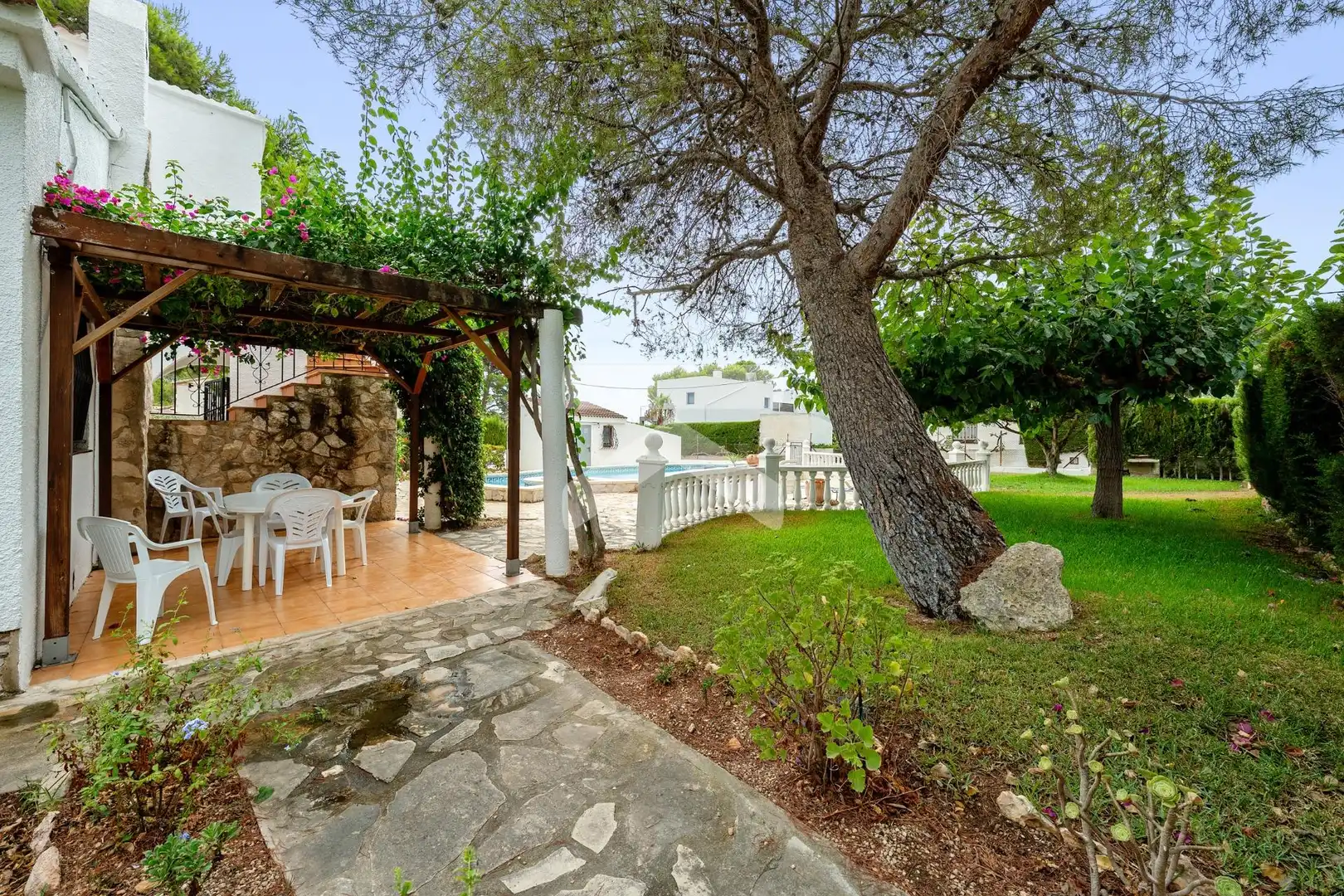 Garden of Houses for sale in L'Ametlla de Mar   with Air Conditioner, Heating and Private garden
