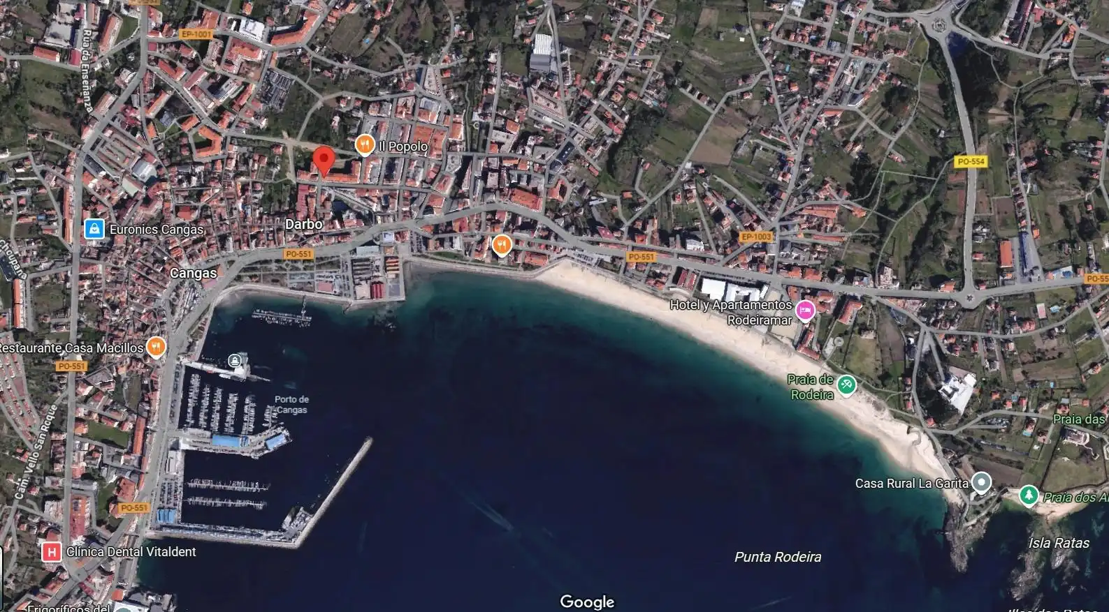 Vista exterior de Piso en venta en Cangas 