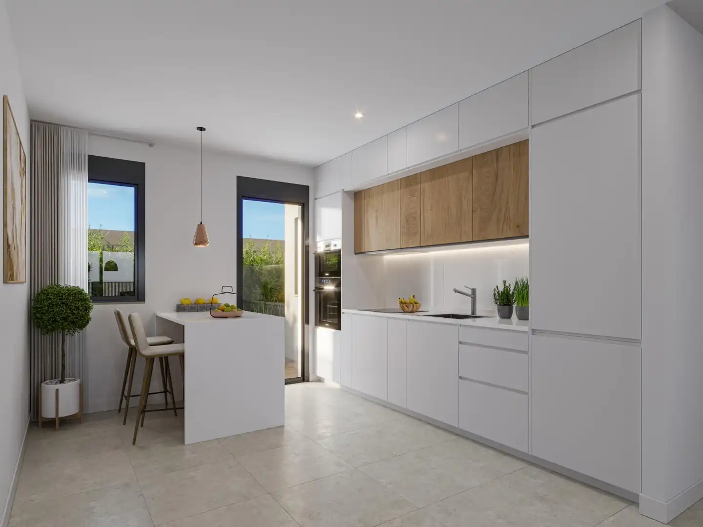 Cuina de Apartament en venda en Los Alcázares amb Terrassa, Traster i Piscina comunitària