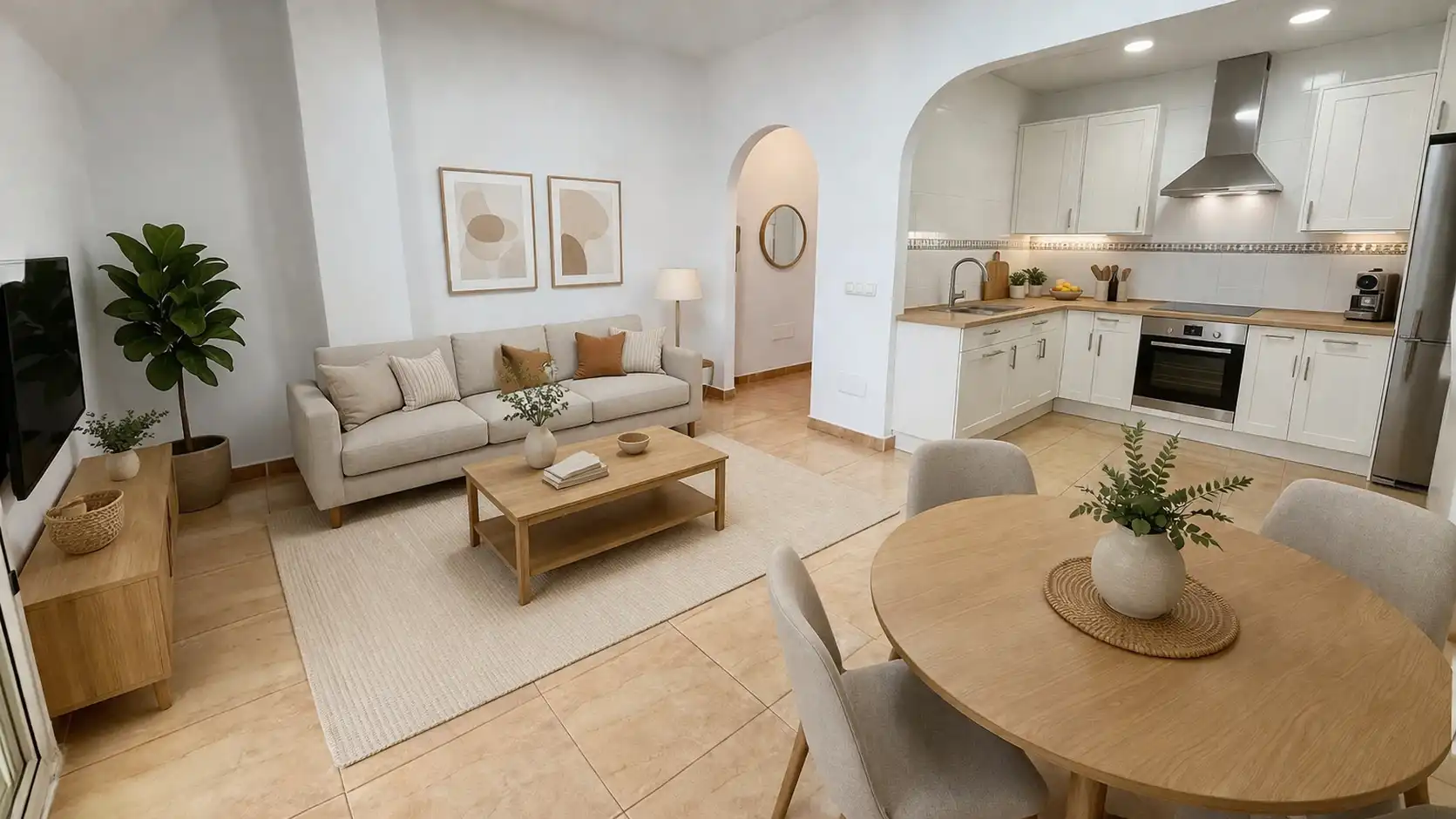 Living room of Flat for sale in Roquetas de Mar  with Terrace