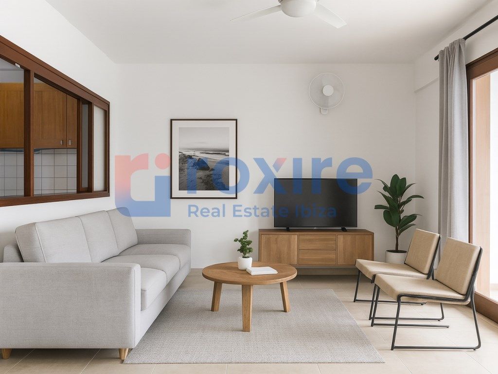 Living room of Flat for sale in Sant Antoni de Portmany  with Washing machine and Balcony