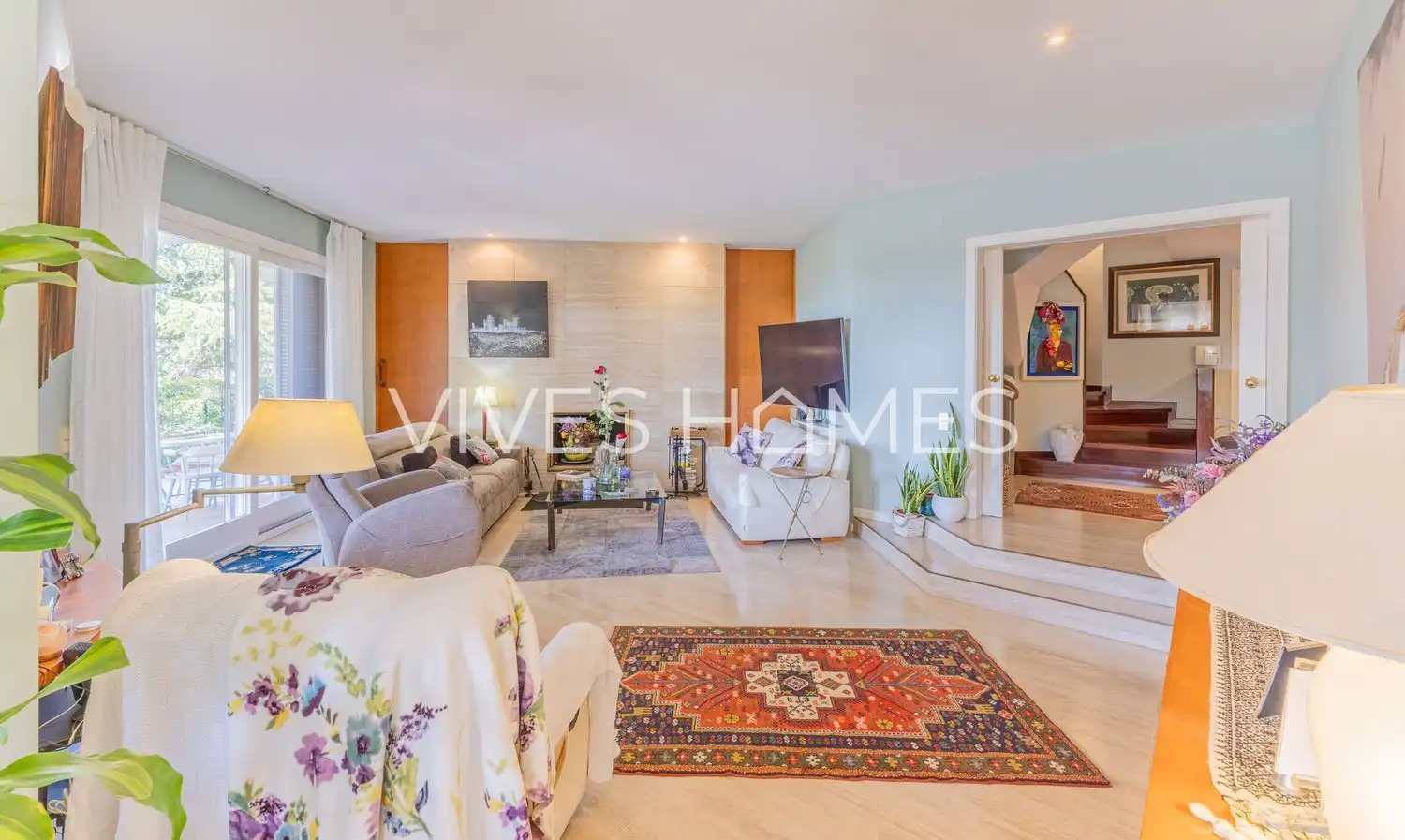 Living room of Houses for sale in Sant Vicenç de Montalt  with Air Conditioner, Heating and Private garden