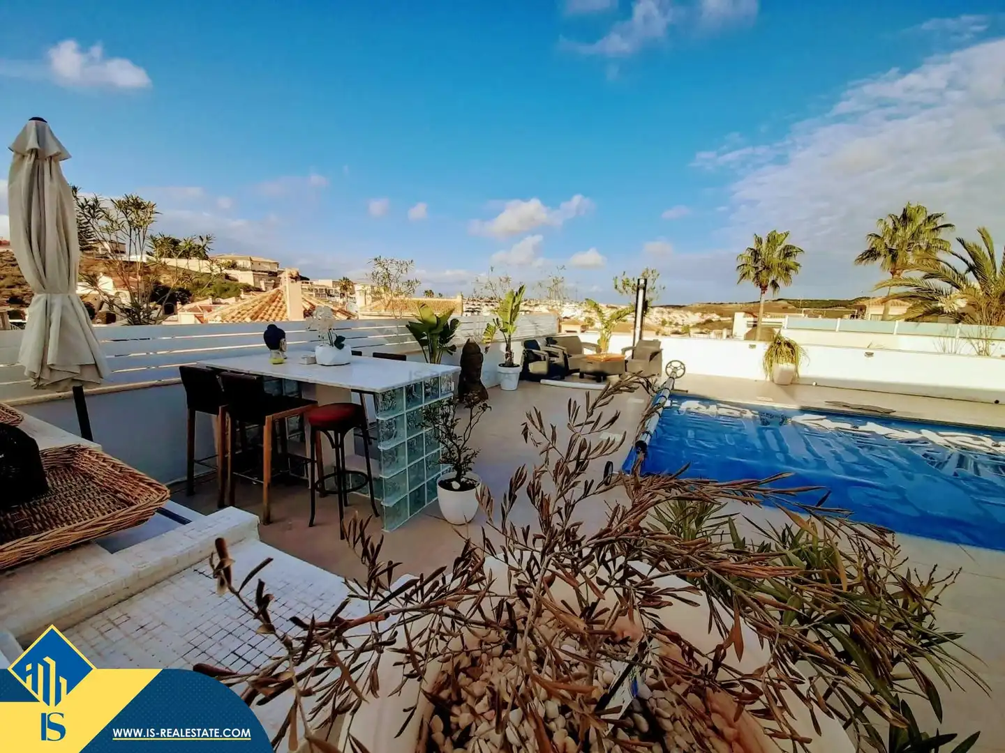 Terrassa de Casa o xalet en venda en Rojales amb Jardí privat, Terrassa i Piscina