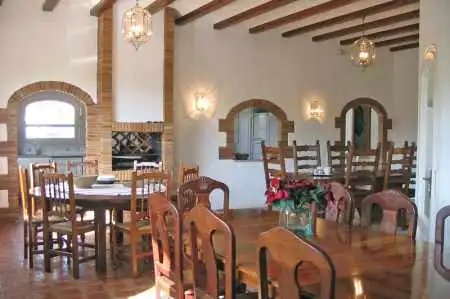 Menjador de Finca rústica en venda en Riudarenes amb Aire condicionat, Calefacció i Jardí privat