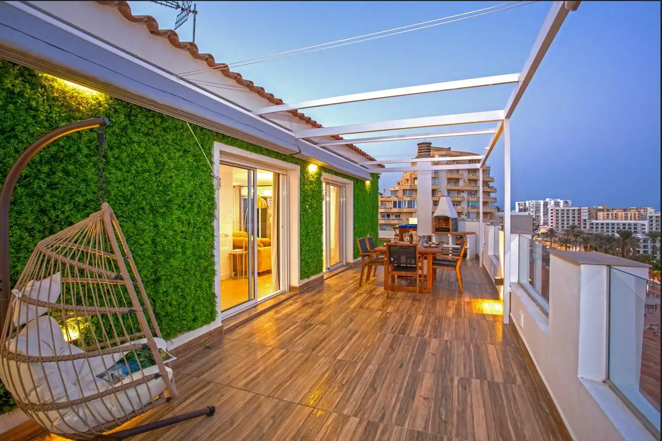 Terrace of Apartments for sale in Benalmádena  with Air Conditioner, Terrace and Furnished