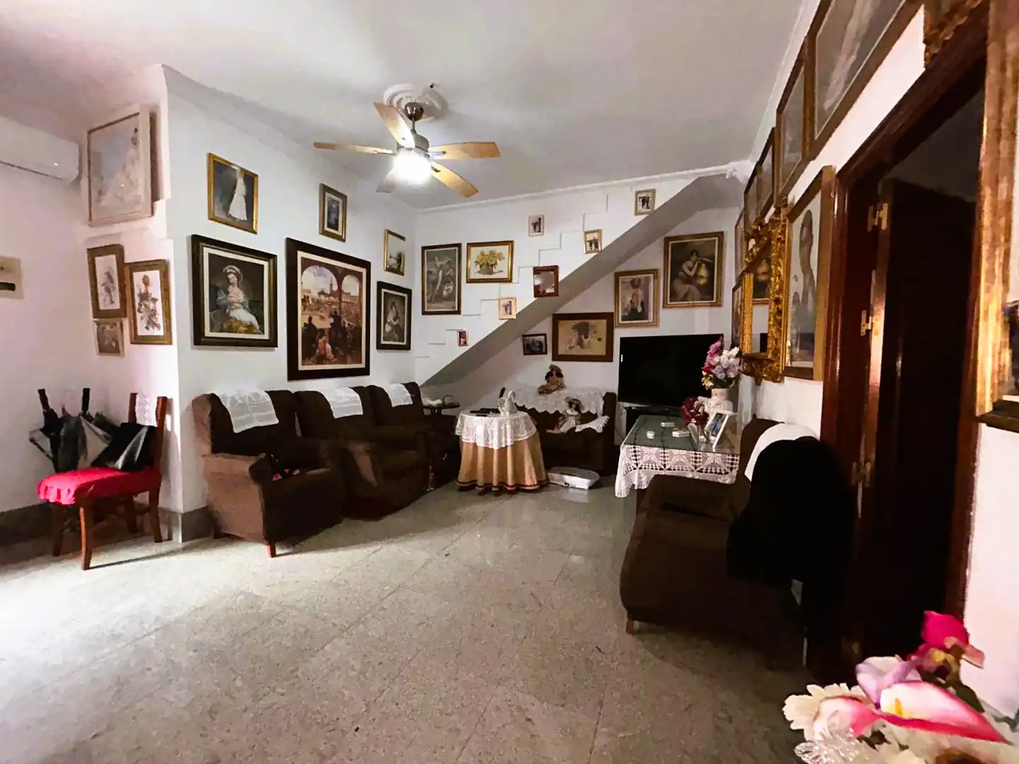 Living room of Detached homes for sale in Umbrete  with Air Conditioner, Terrace and Storage room