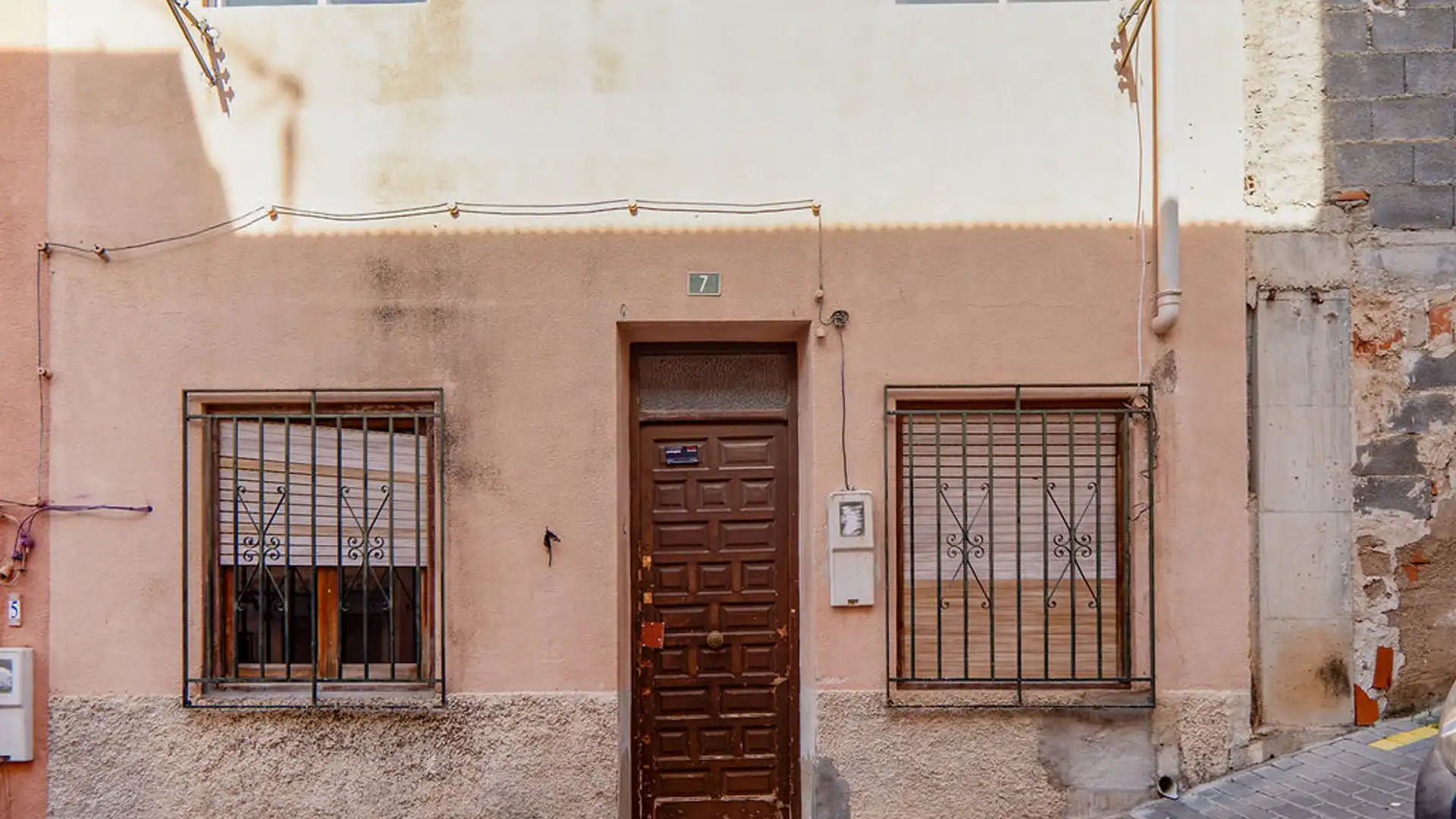 Vista exterior de Casa adosada en venta en Abarán