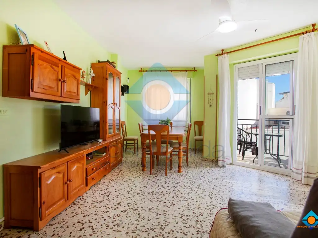Sala de estar de Piso en venta en Mazarrón con Terraza, Amueblado y Horno