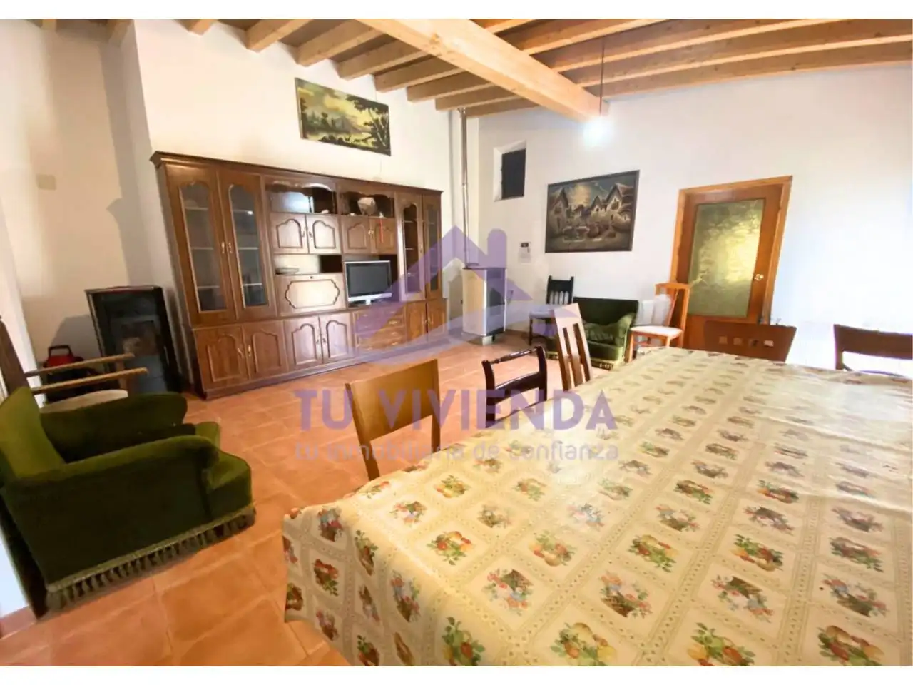 Sala de estar de Casa o chalet de alquiler en Saldaña con Jardín privado y Amueblado