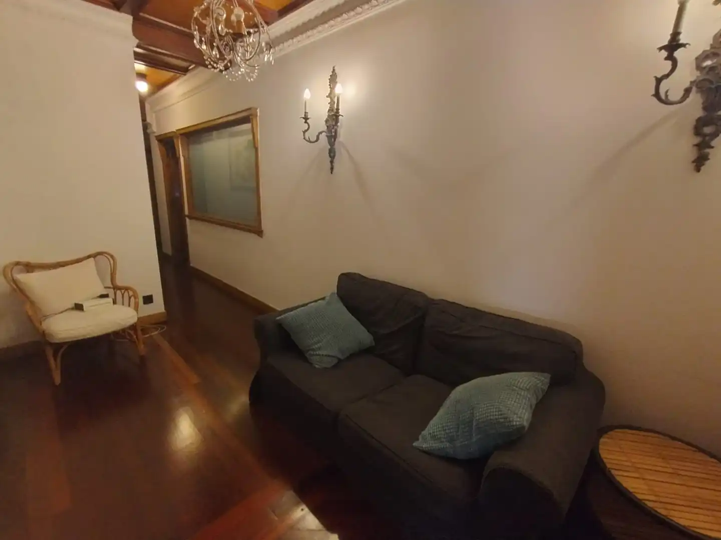 Living room of Flat for rent in Bilbao   with Heating, Parquet flooring and Furnished