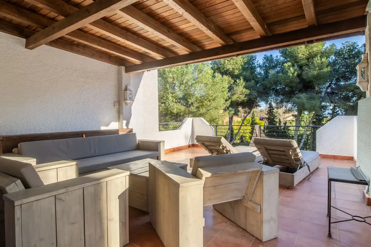 Terraza de Casa o chalet en venta en Marbella con Aire acondicionado, Jardín privado y Amueblado