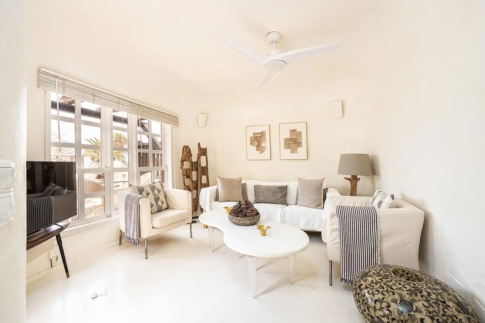 Sala de estar de Casa o chalet en venta en San Bartolomé de Tirajana con Jardín privado, Terraza y Piscina comunitaria