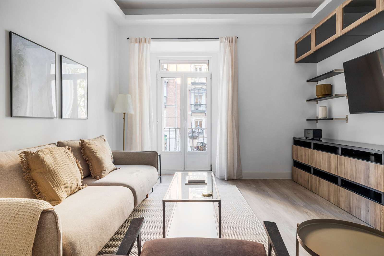 Sala d'estar de Apartament per a compartir en  Madrid Capital amb Aire condicionat, Calefacció i Terrassa