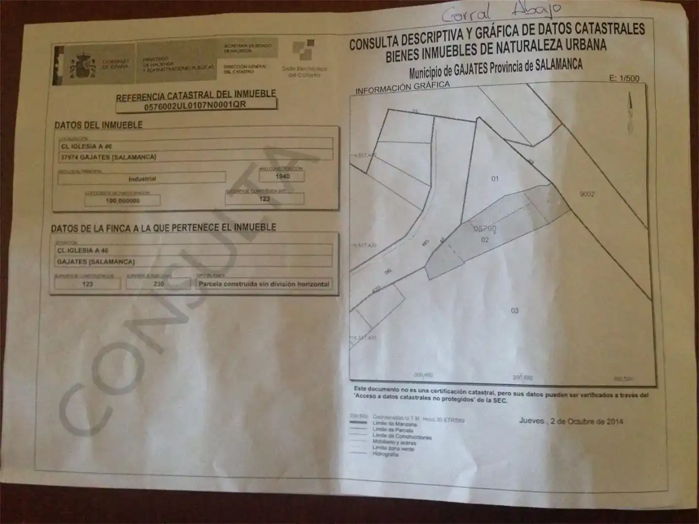 Residencial en venta en Gajates