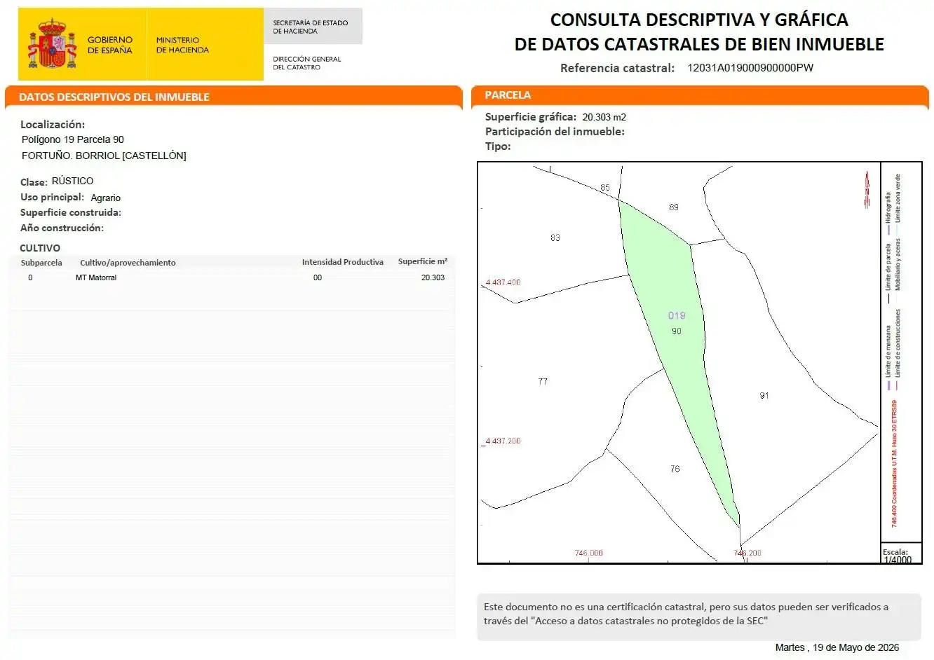 Rural land for sale in Borriol, imagen 14