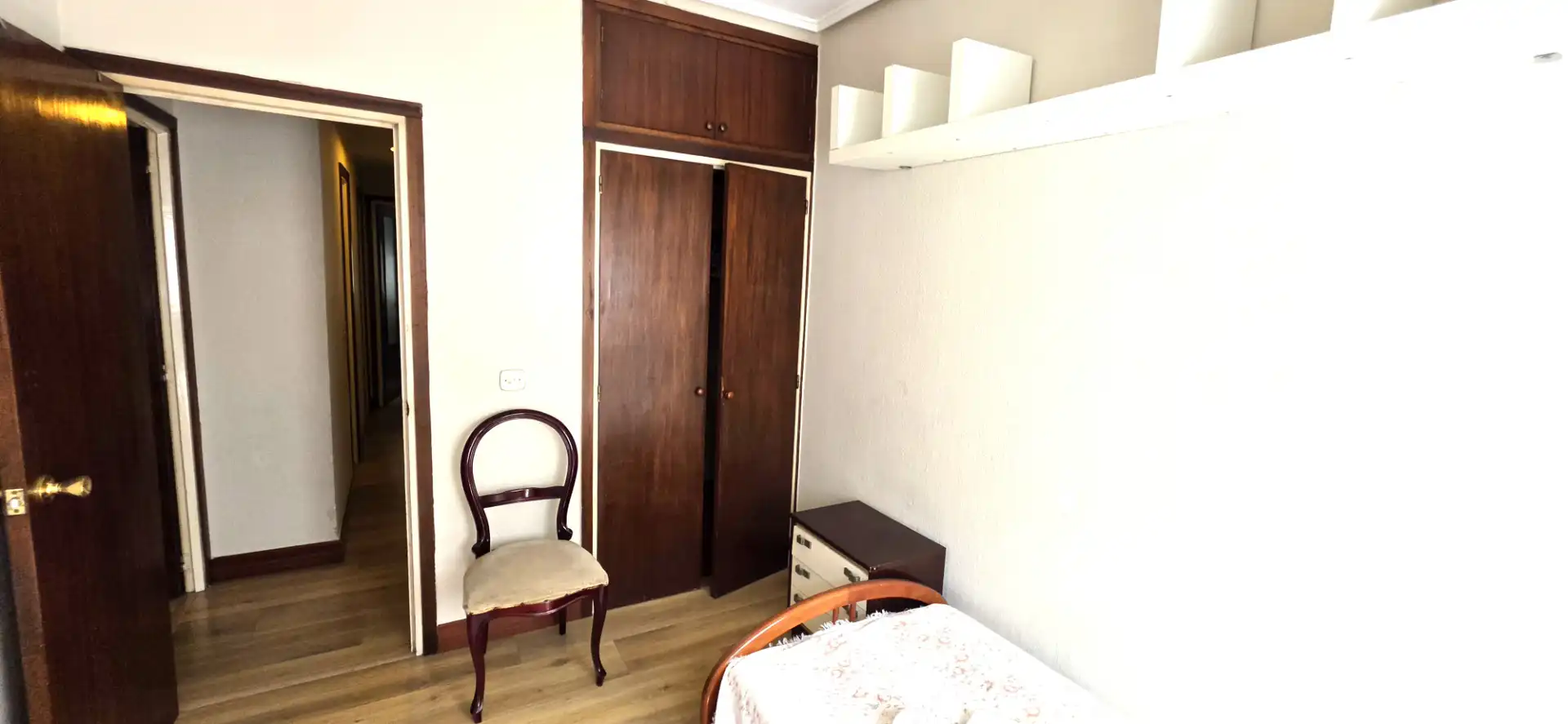 Bedroom of Flat for rent in Bilbao   with Heating, Parquet flooring and Furnished