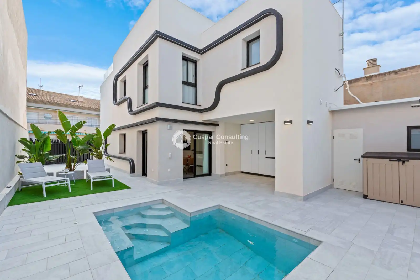 Vista exterior de Casa o chalet en venta en Pilar de la Horadada con Aire acondicionado, Terraza y Trastero