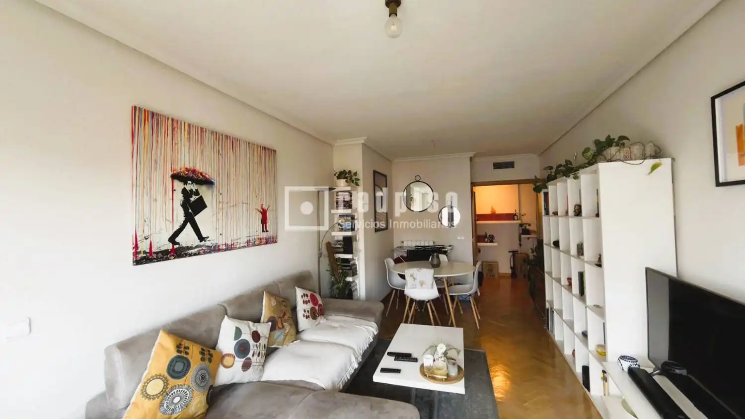 Sala d'estar de Pis de lloguer en Madrid amb Aire condicionat, Calefacció i Jardí privat