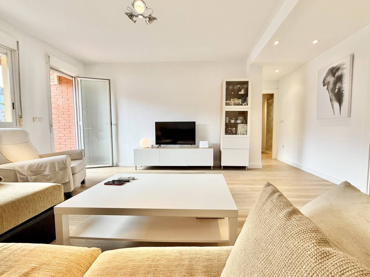 Living room of Flat for sale in Molina de Segura  with Air Conditioner, Heating and Parquet flooring