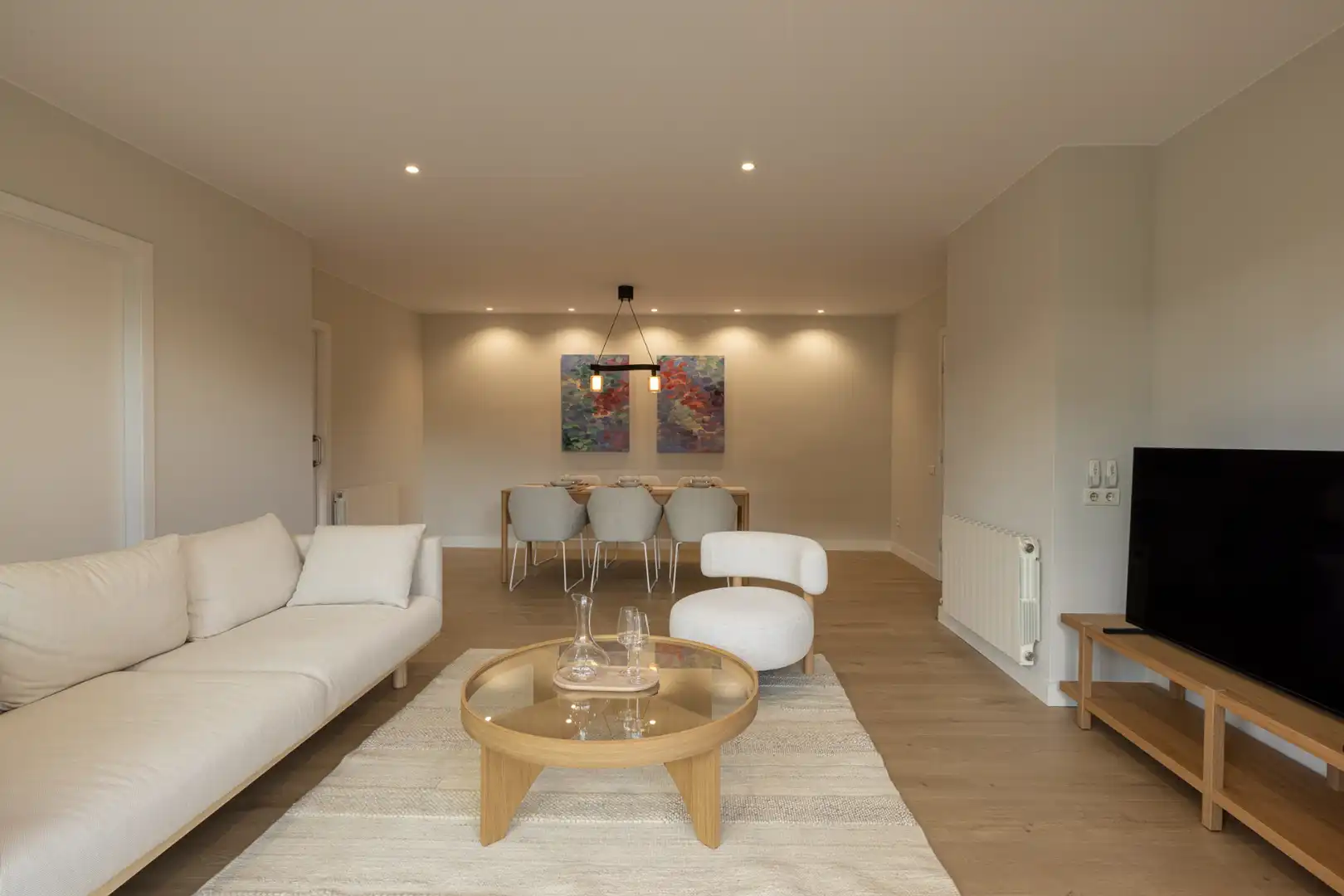 Wohnzimmer von Wohnung zum Verkauf in Badalona mit Klimaanlage, Heizung und Privatgarten