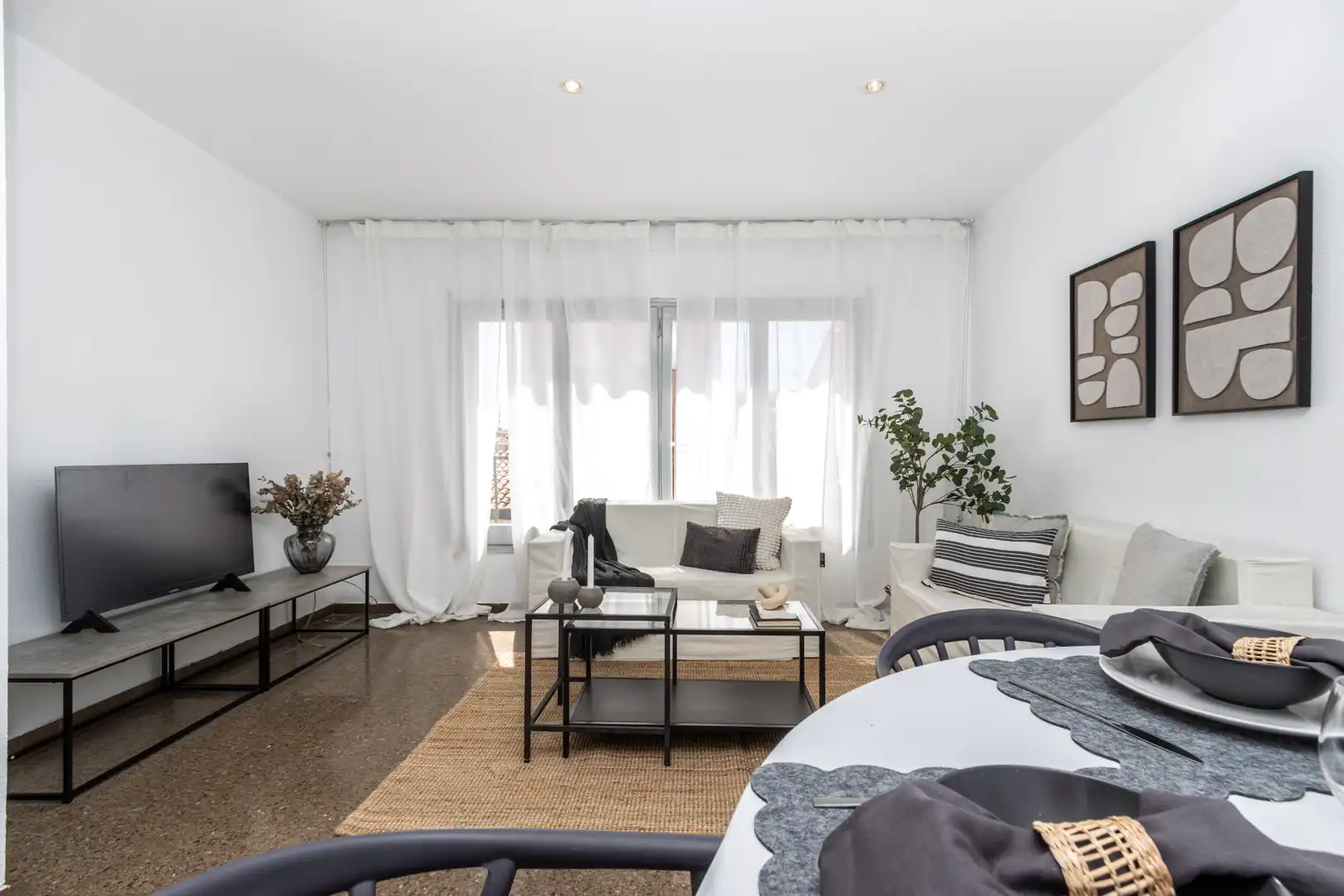 Sala d'estar de Pis en venda en Terrassa amb Calefacció i Terrassa