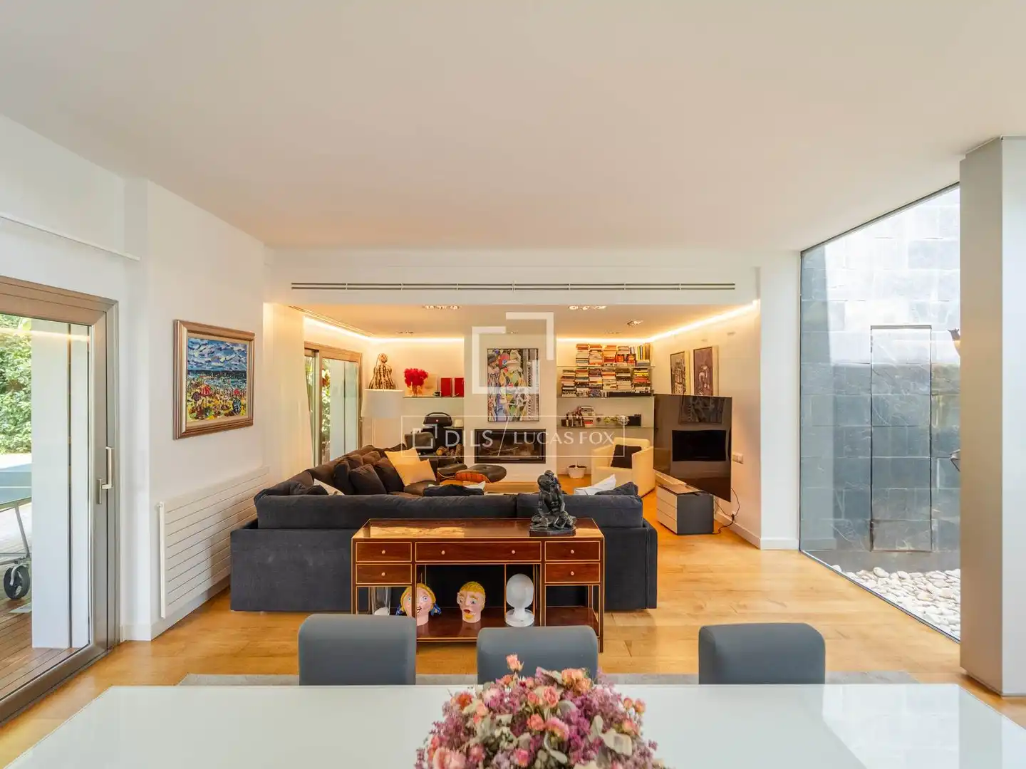 Sala de estar de Casa o chalet en venta en Godella con Aire acondicionado, Calefacción y Jardín privado
