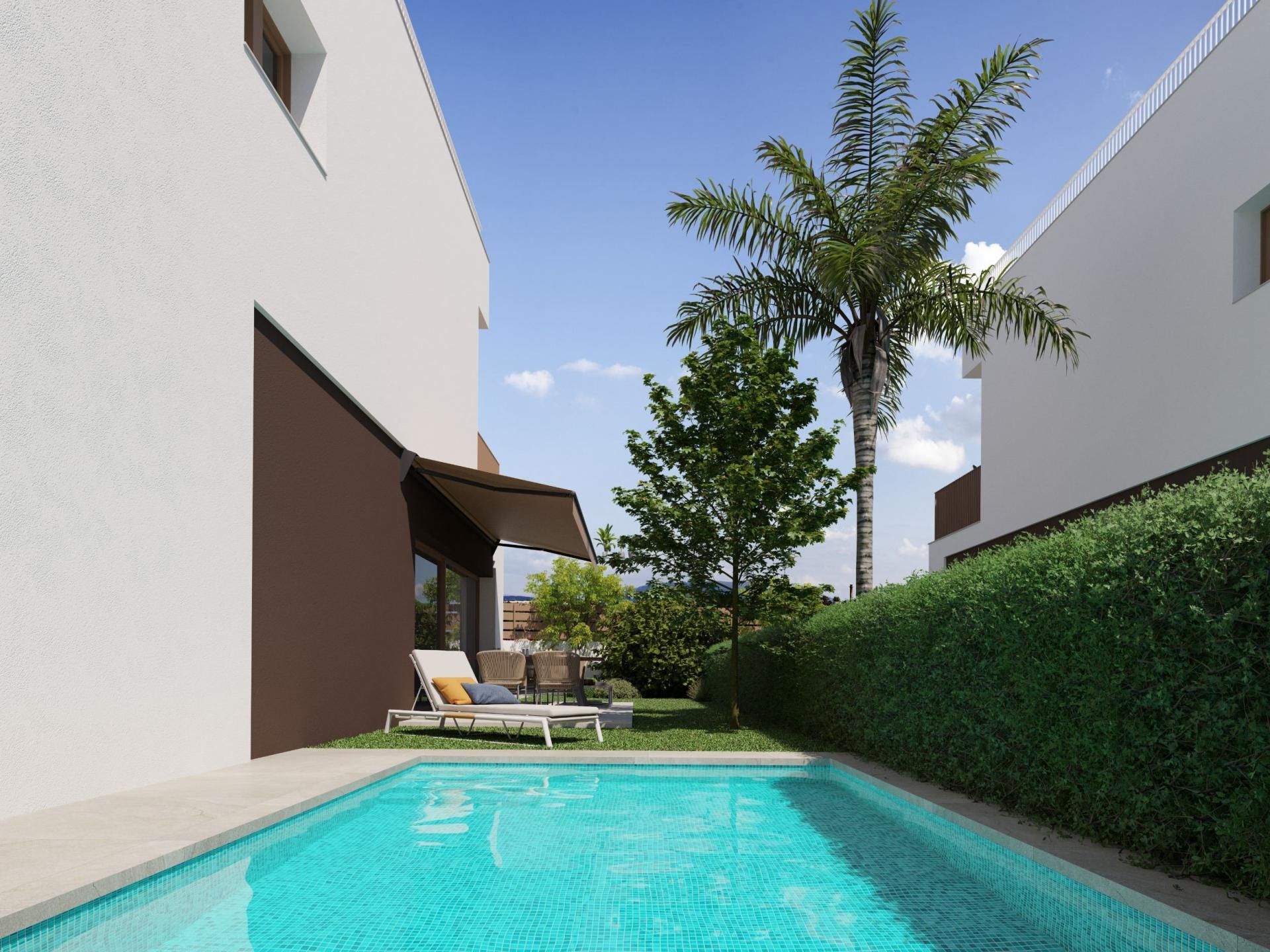 Piscina de Casa o chalet en venta en Elche / Elx con Terraza, Piscina y Piscina comunitaria