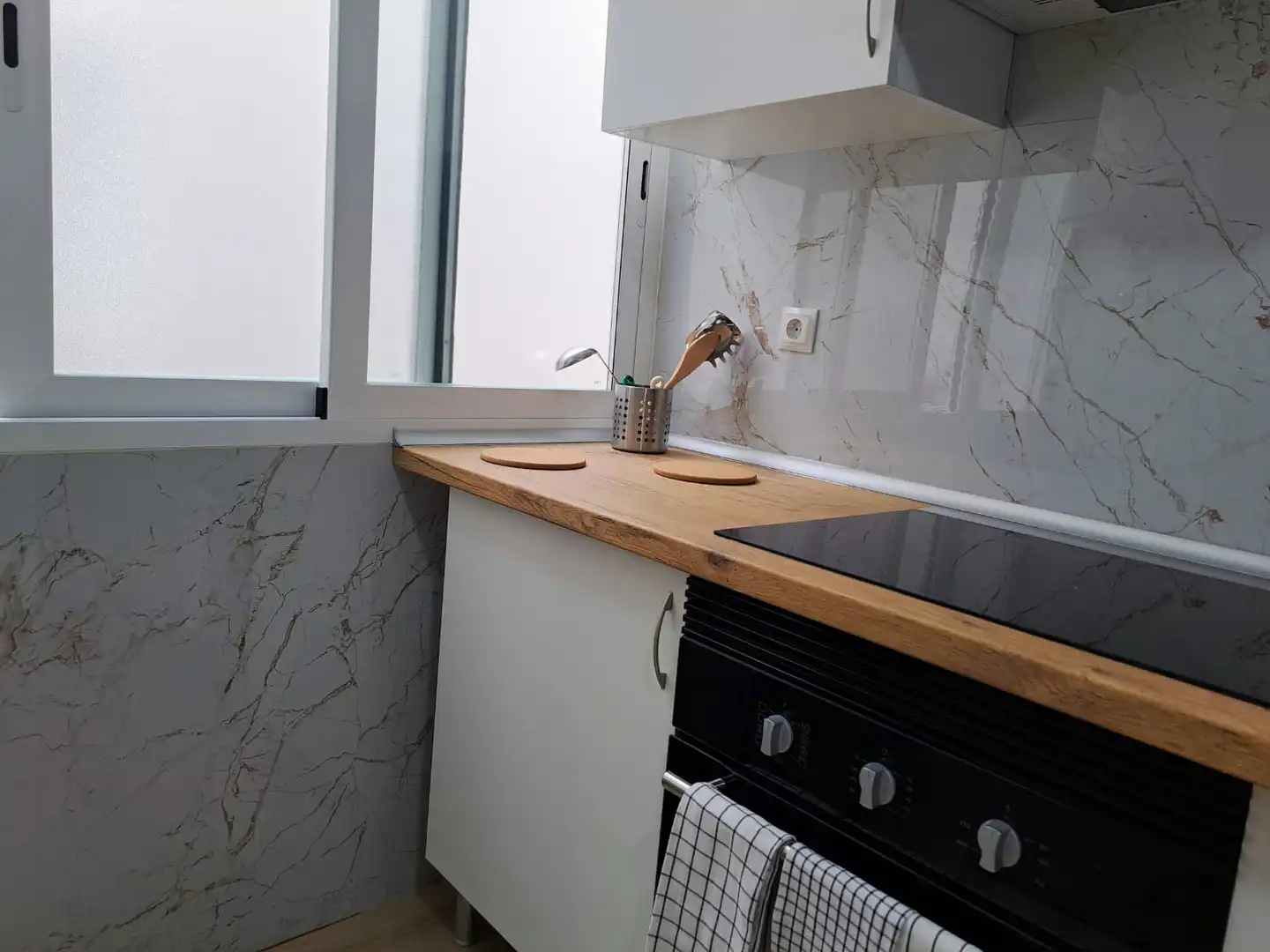 Kitchen of Flat for share in Getafe  with Heating, Furnished and Oven