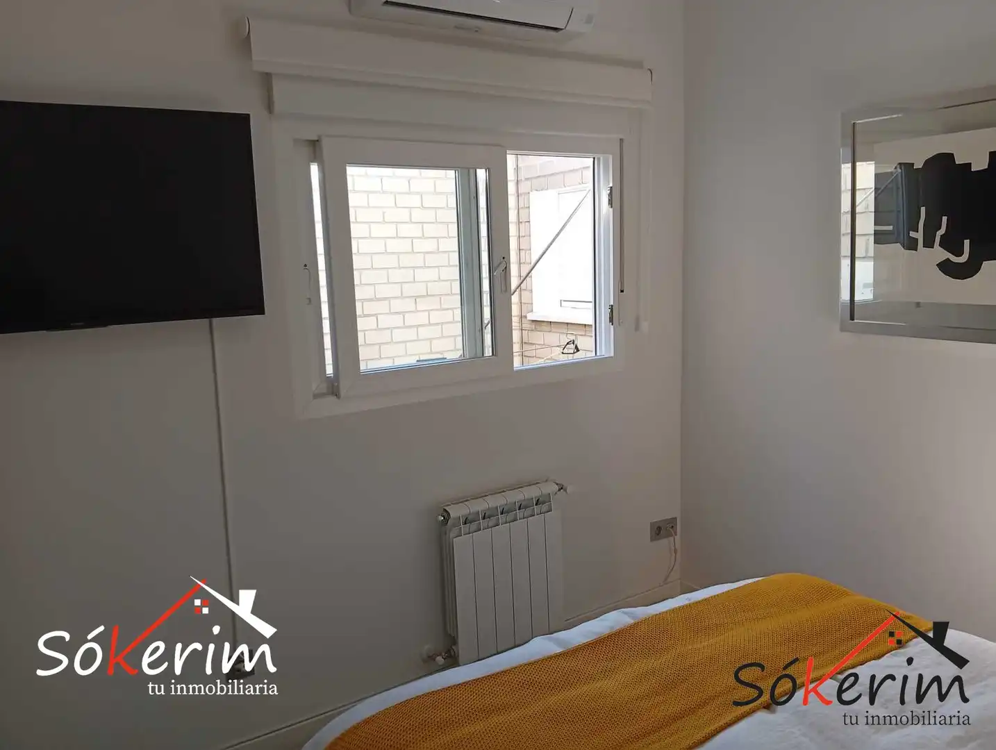 Schlafzimmer von Wohnung zum Verkauf in Madrid mit Klimaanlage und Heizung