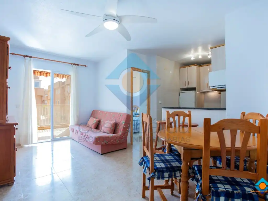 Living room of Flat for sale in Mazarrón  with Air Conditioner, Private garden and Terrace