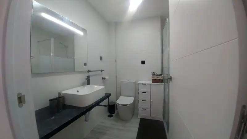 Bathroom of Apartments for rent in Villajoyosa / La Vila Joiosa  with Air Conditioner and Internet