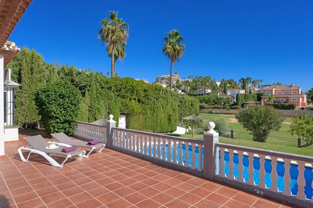 Terrassa de Casa o xalet en venda en Mijas amb Aire condicionat, Jardí privat i Terrassa