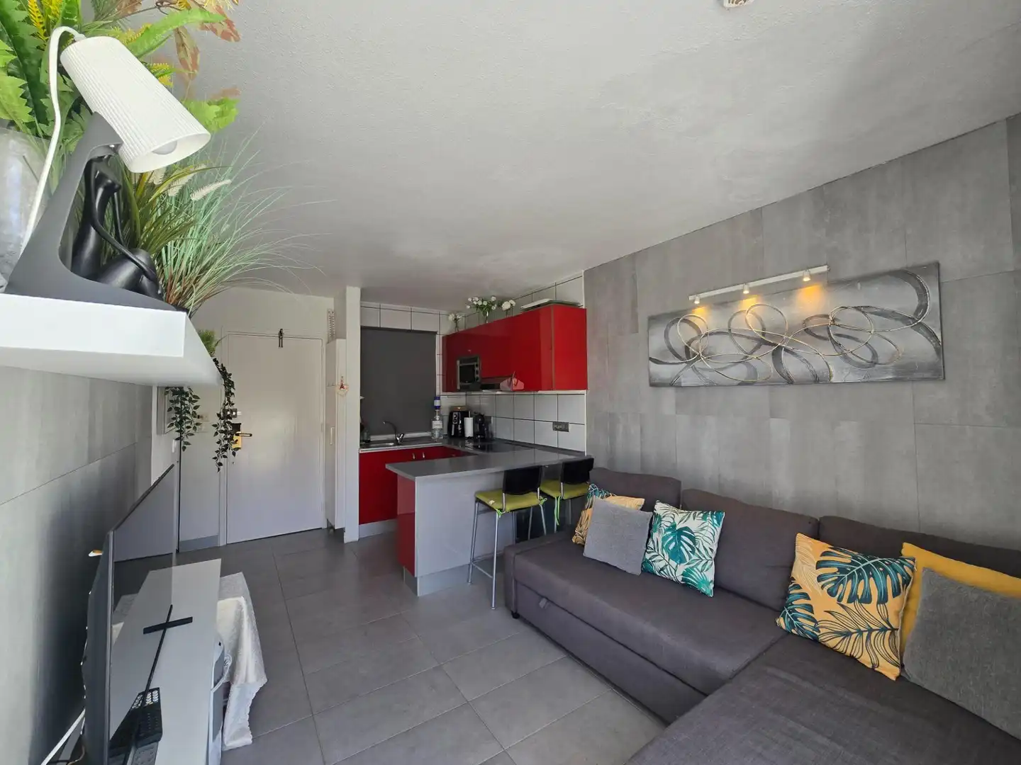 Sala de estar de Apartamento de alquiler en Mogán con Terraza, Amueblado y Balcón