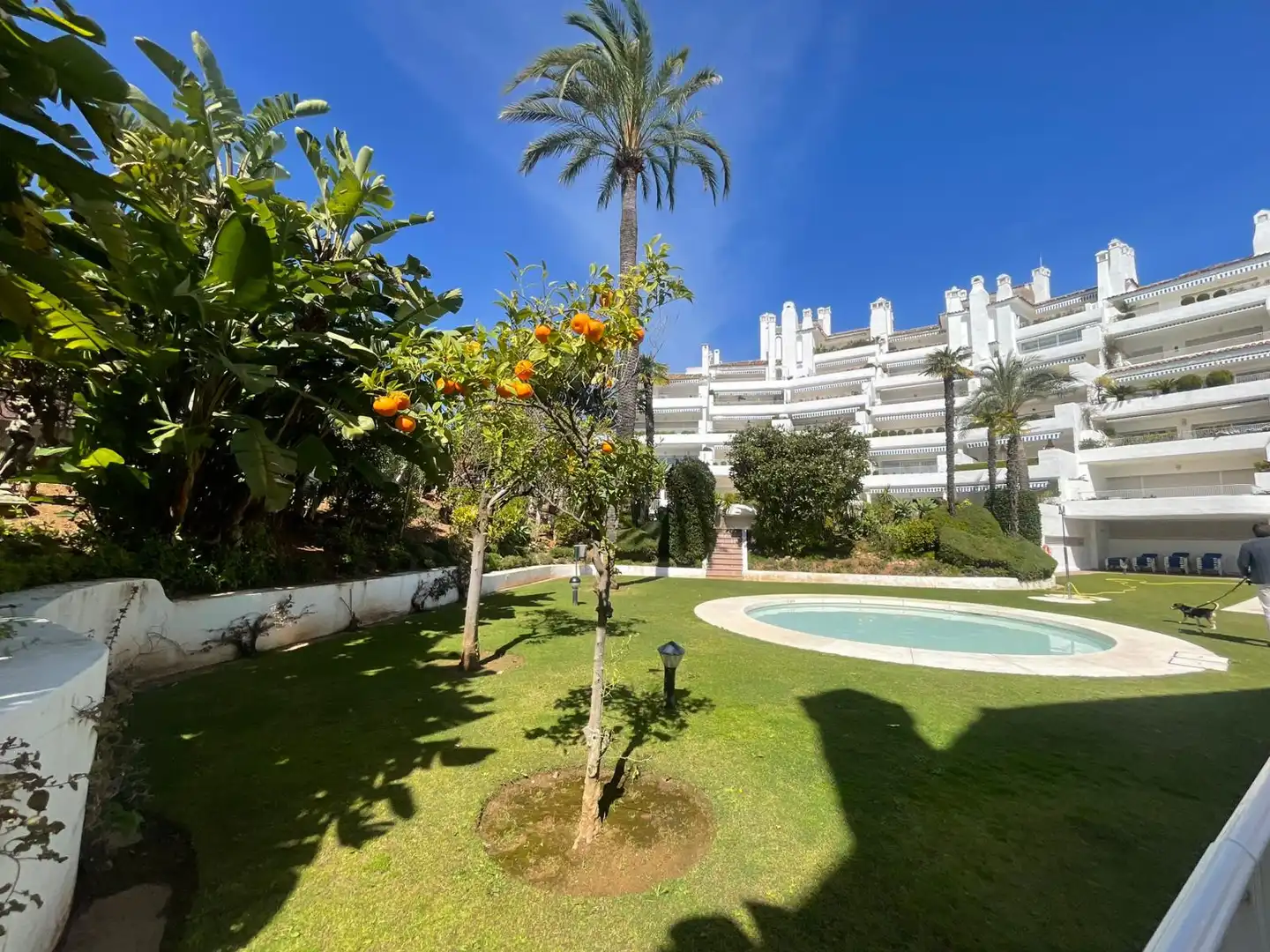Jardí de Planta baixa en venda en Marbella amb Aire condicionat, Terrassa i Piscina