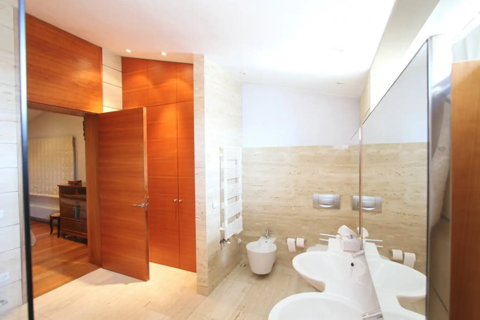 Badezimmer von Haus oder Chalet zur Miete in Llucmajor mit Klimaanlage, Heizung und Privatgarten