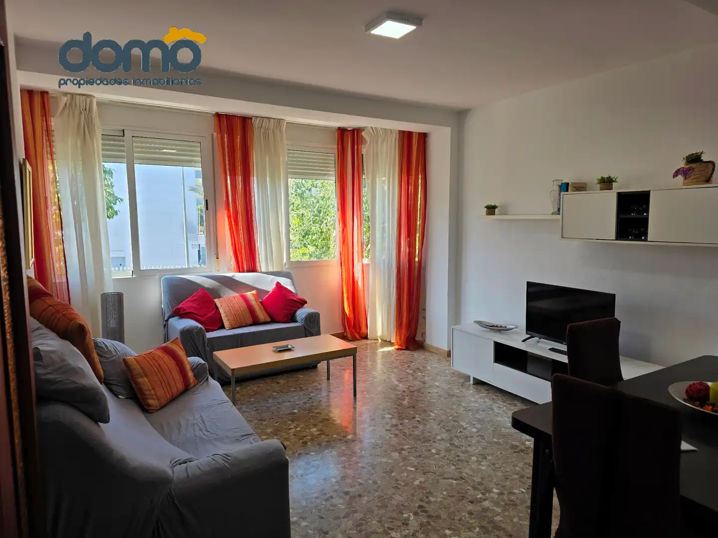 Wohnzimmer von Wohnung zum Verkauf in Almería mit Terrasse, Möbliert und Waschmaschine