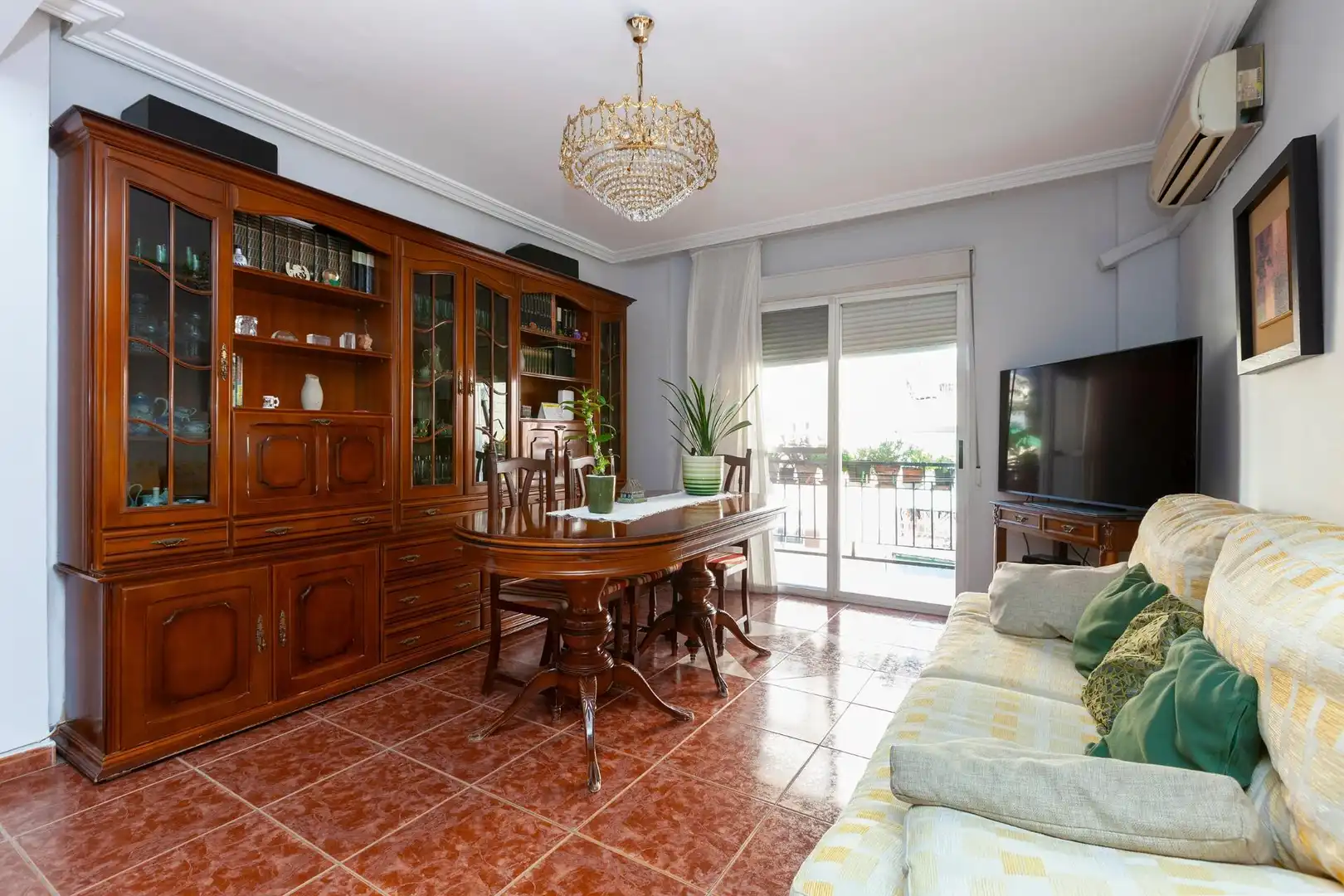 Living room of Flat for sale in Alicante / Alacant  with Air Conditioner and Balcony