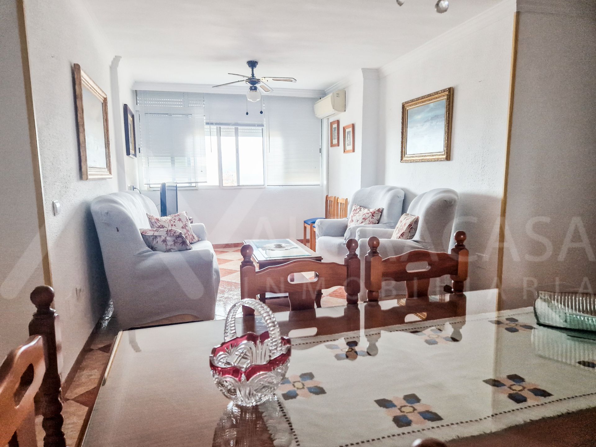 Living room of Flat to rent in Málaga Capital  with Furnished, Oven and Washing machine