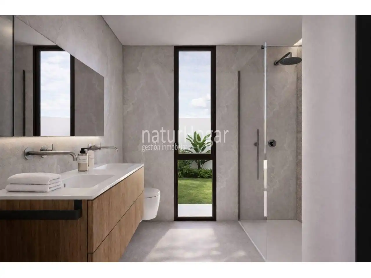 Bathroom of Houses for sale in La Pobla de Vallbona  with Air Conditioner, Private garden and Swimming Pool